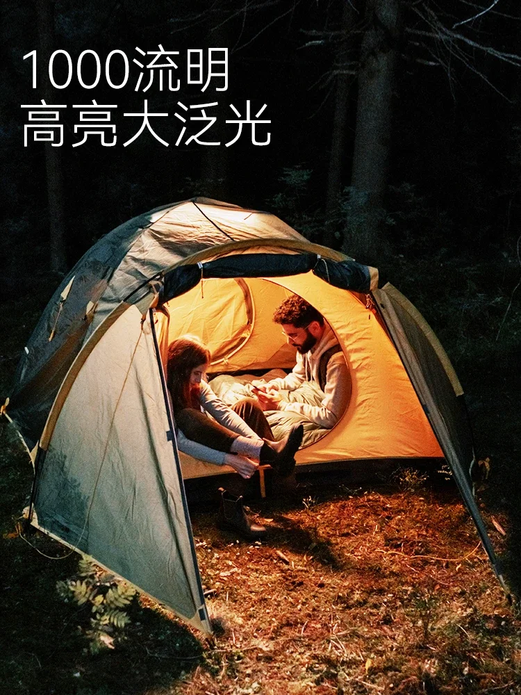 Camping light with ultra long battery life, solar LED atmosphere, camping tent, portable charging, outdoor lighting