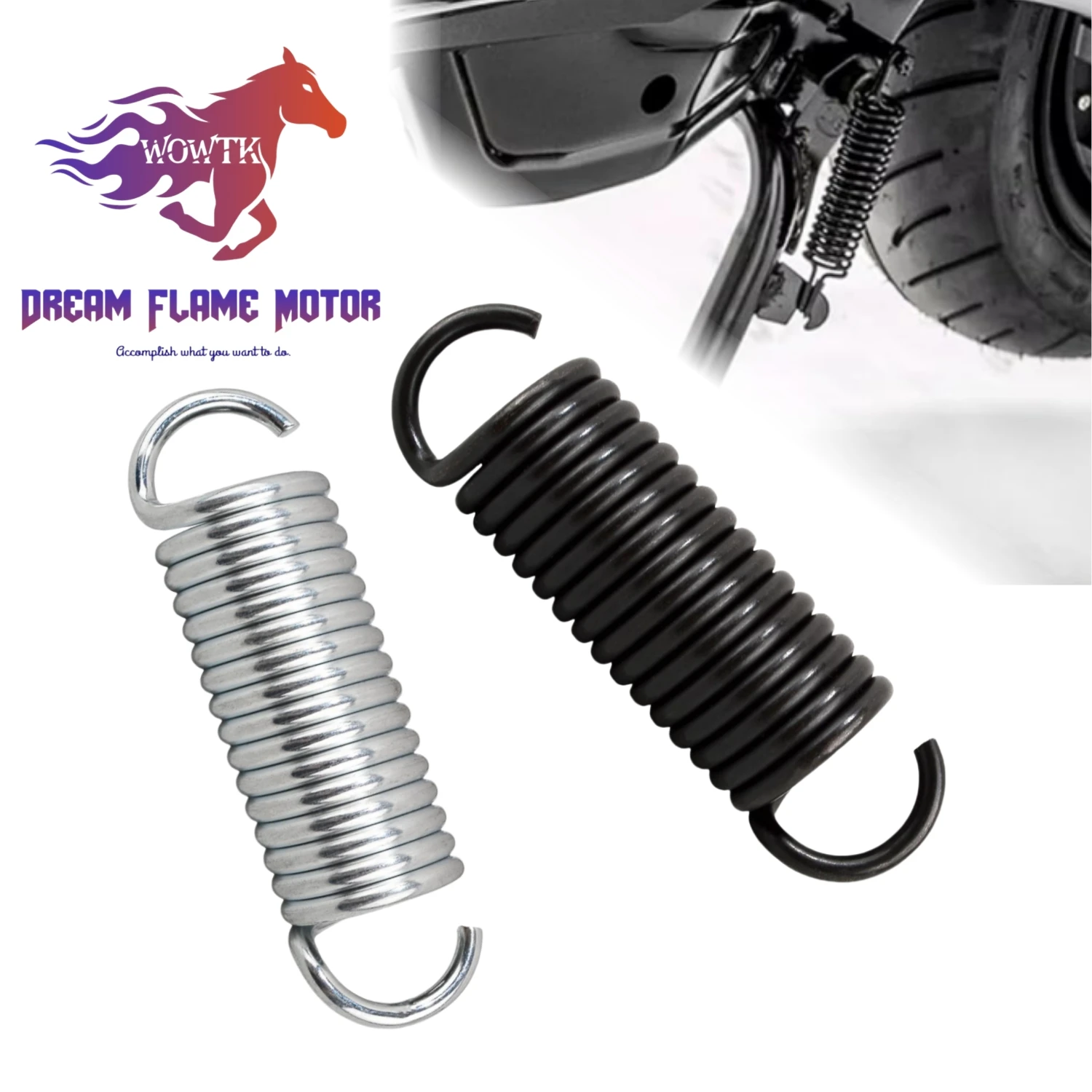 1/2 Peças Molas do Descanso para Motocicletas Mola do Cavalete Jiffy 3.4" Para Harley Dyna Fat Bob FXDF Street Bob FXDB Low Rider FXDL Super Glide FXD FXDC Switchback FLD 2002-2017 acessórios para motos