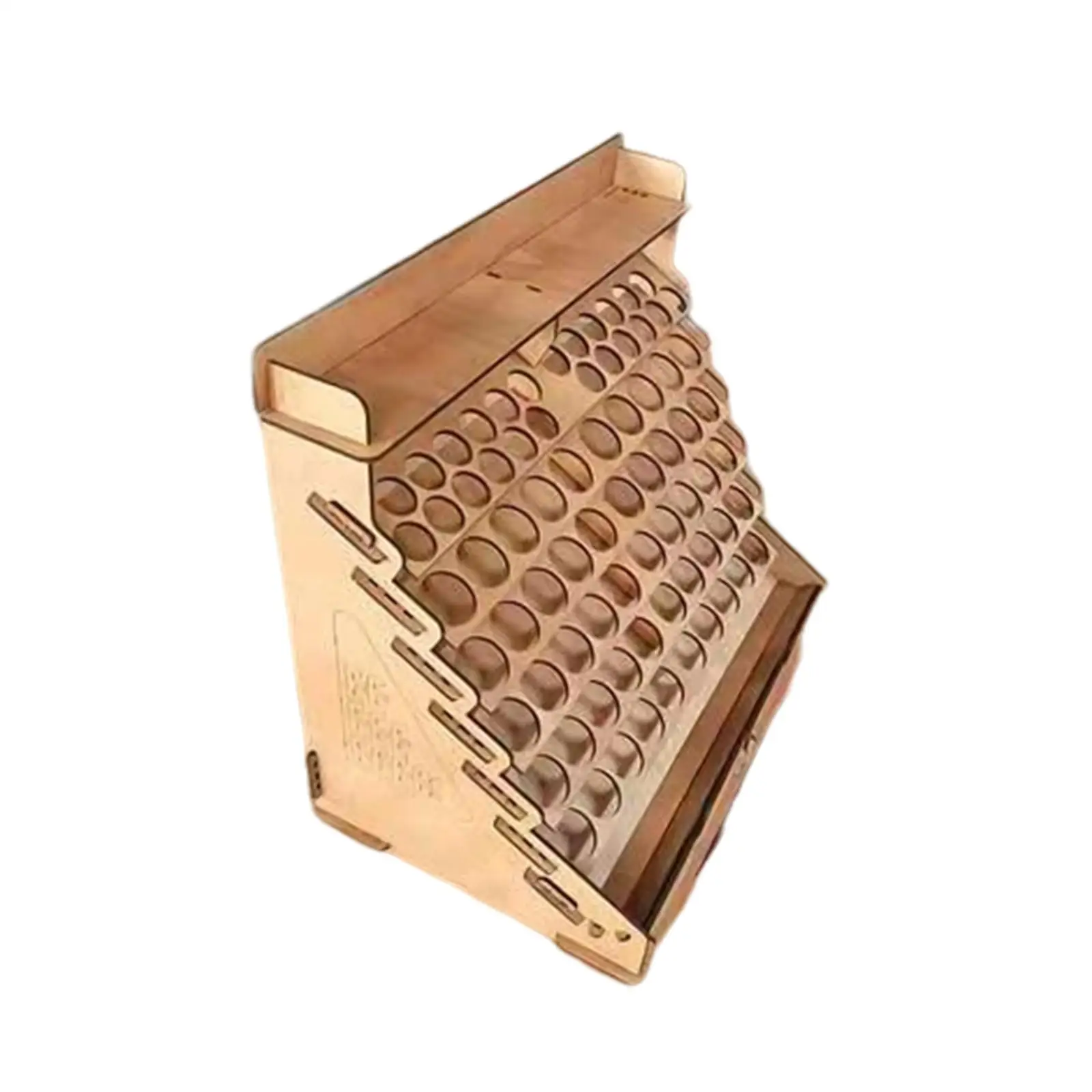 Wooden Paint Bottle Organizer Storage Rack Paints Holder with Drawers Pigment Stand for Crafting Painting Brushes Miniatures
