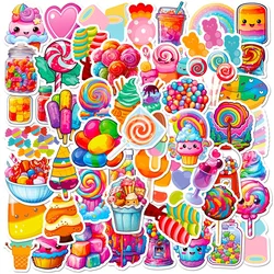 10/30/50PCS urocze tęczowe cukierki kolorowa dekoracja Scrapbooking naklejki PVC estetyczne koreańskie piśmiennicze przybory szkolne dla dzieci