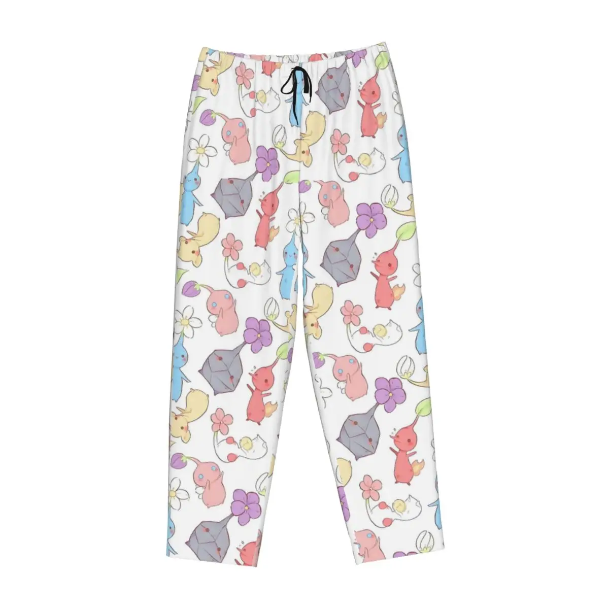Custom Printed Women P-Pikmins Pajama Pants Adventure Game Sleepwear Sleep Lounge Bottoms with Pockets