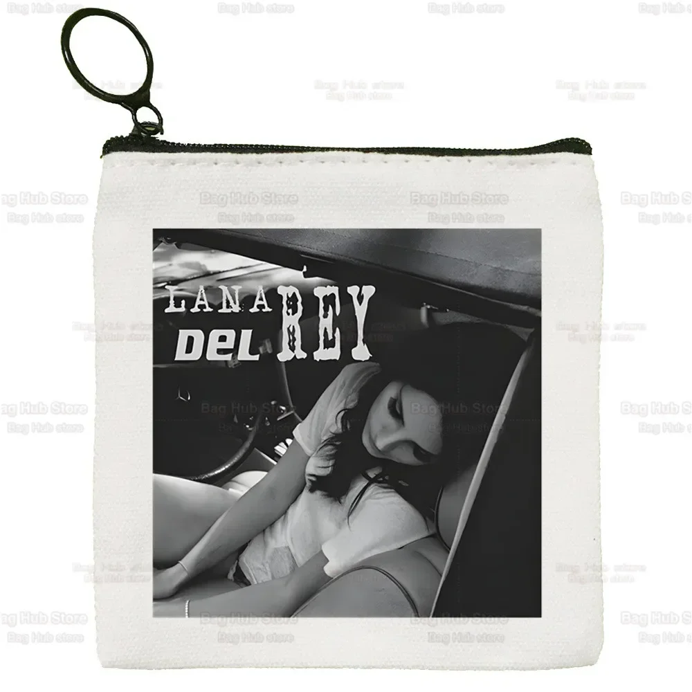Y2k المغني لانا ديل ري حقيبة المفاتيح الكلاسيكية الرسوم المتحركة الطباعة سستة حقيبة التخزين طباعة مخصصة #2