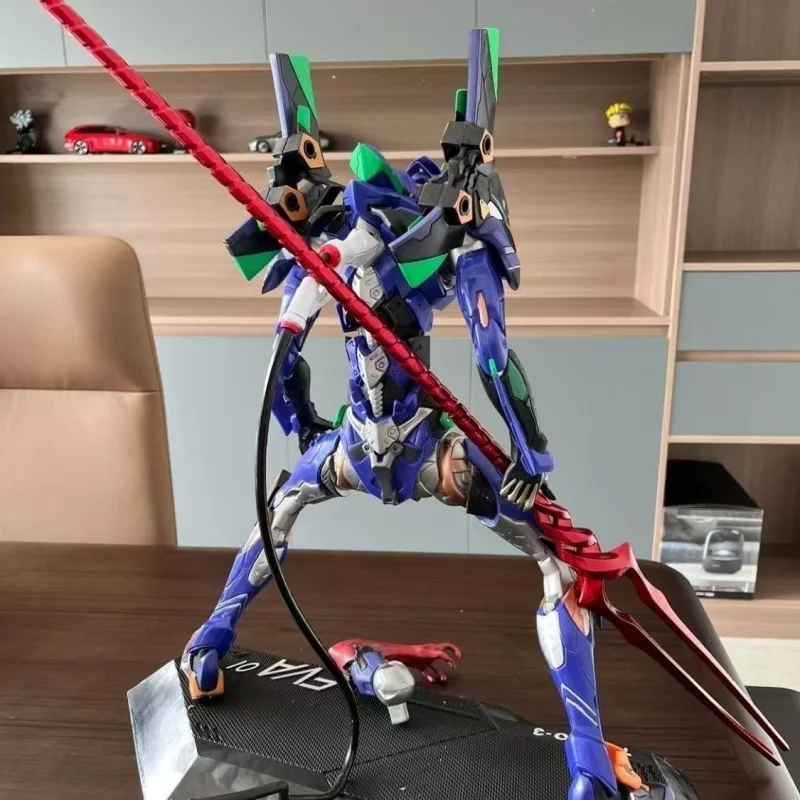 

New33cm Evanglion 01 Anime Character Eva Transfiguration Luminous Action Doll Series Statues Desk Decoration Model Birthday Gift