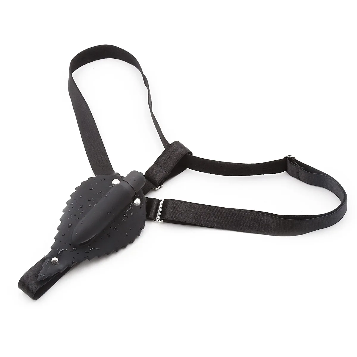 Black Silicone Vibrating Wearable Underwear Clitoral Massage Stimulation Vibrator Vibrating Nylon Egg Skipping Pants