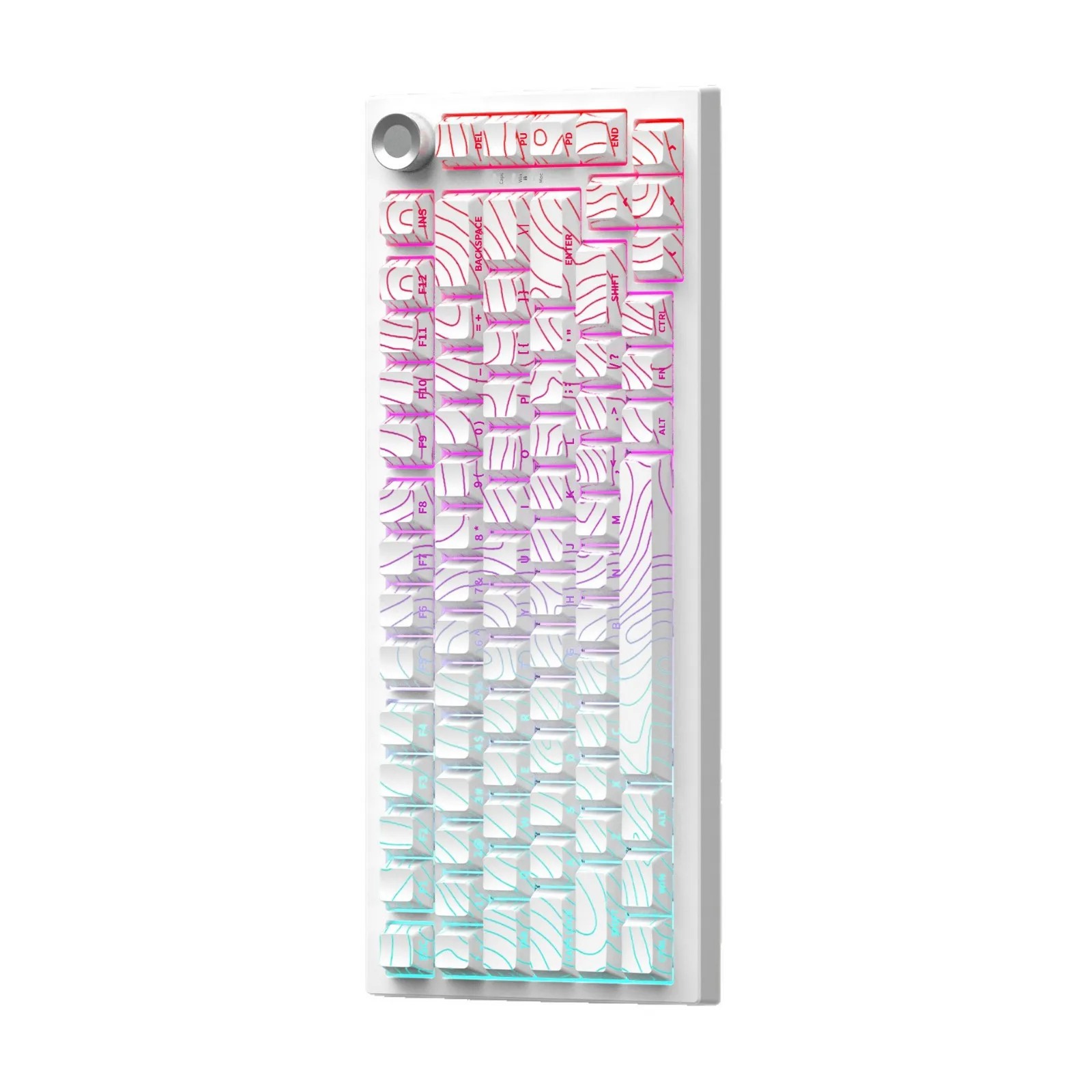Popular new hot-swappable e-sports mechanical keyboard three-mode side engraving computer game keyboard RGB luminous keyboard