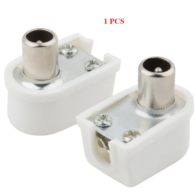 Right Angled Coaxial Line Plug Transformer Balun 75/300 Ohm IEC TV PAL Adapter