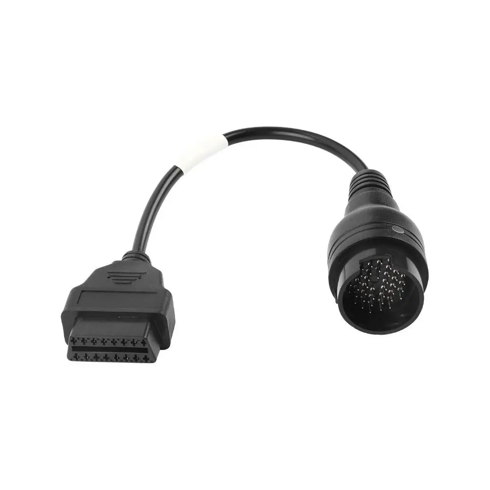 

Кабель-переходник из АБС-пластика, черный прочный адаптер OBD2, стабильный, высокая надежность, 38-контактный на 16-контактный разъем для грузовика Iveco