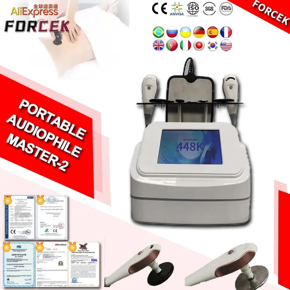 

Portable Audiophile Master-2 Tecar Therapy Equipment Diathermy Body Shaping Slimming Fat Reduction Massage Weight Loss Machine