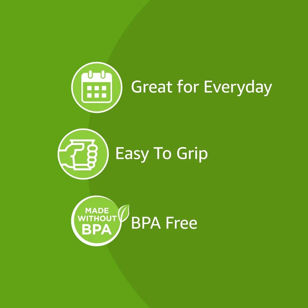 Disposable Clear Plastic Cups, 16oz, 50 Count