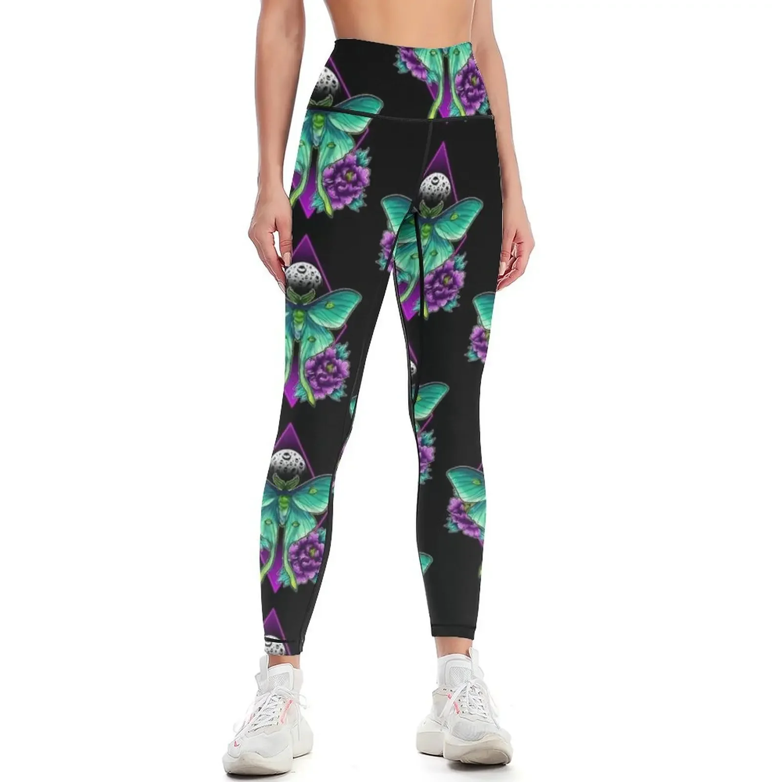 

Luna Moth Leggings Legging sexy woman sport set Women's tights gym top Womens Leggings