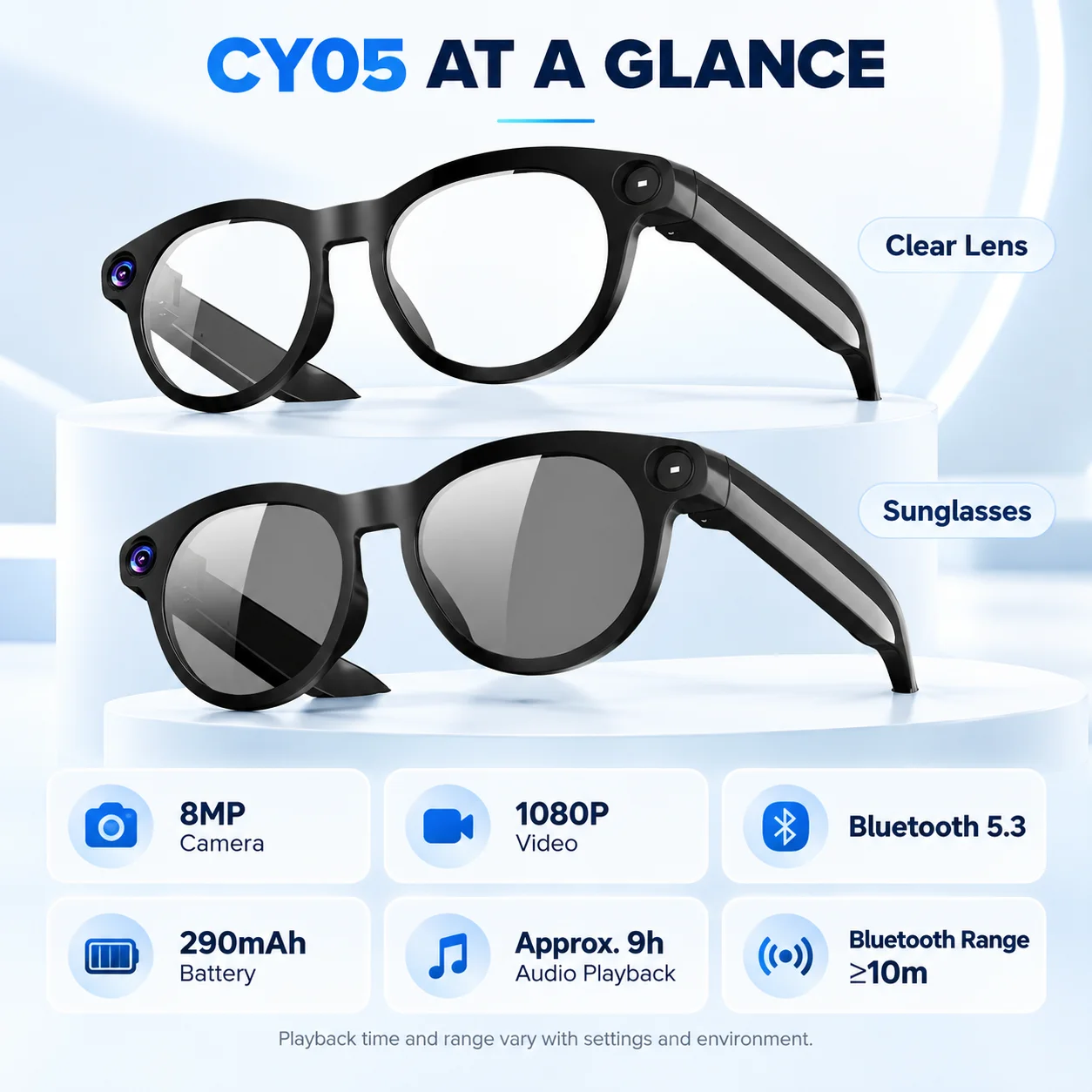 2026 New AI Camera Glasses 8MP - огляд і ціна Photography Japanese