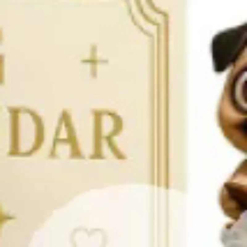 Calendario dell'Avvento carlino 2025, calendario dell'avvento natalizio da 24 giorni con simpatici ornamenti pendenti per cani carlino, regalo di festa per gli amanti dei cani