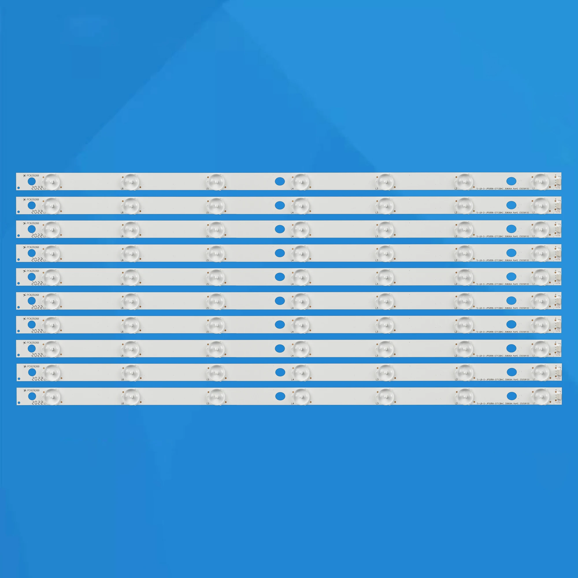 

LED backlight strip 7LED(6V) 516mm for ROWA 50" TV LED50C380 T500HVN01.0 V500HJ1-PE1 JS-LB-D-JP5058-071CBAC 30806A ROHS E50S8100