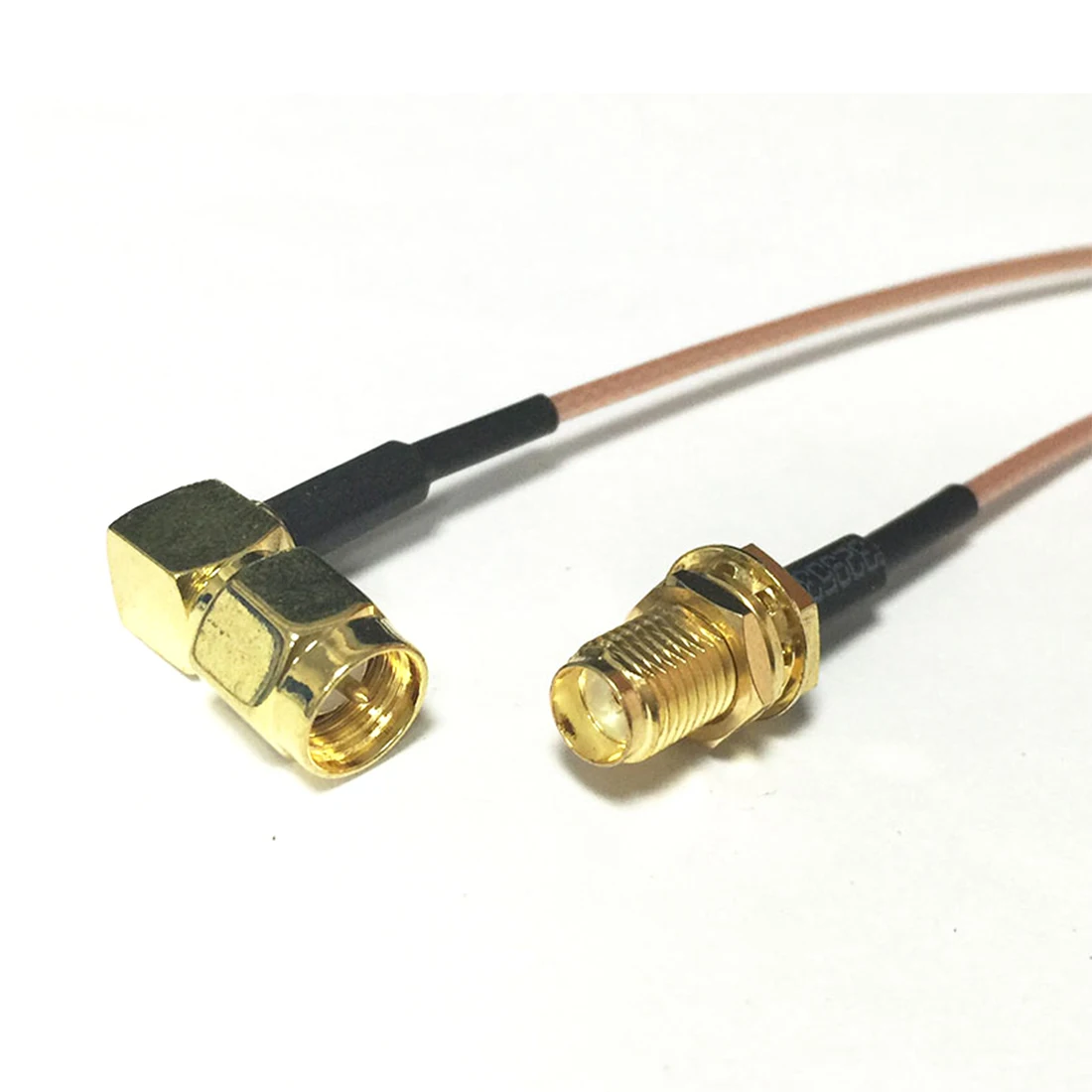 Modem Extension Cable SMA Male Plug Right Angle Switch SMA Female Jack Nut RF Pigtial RG178 Cable 15cm 6inch