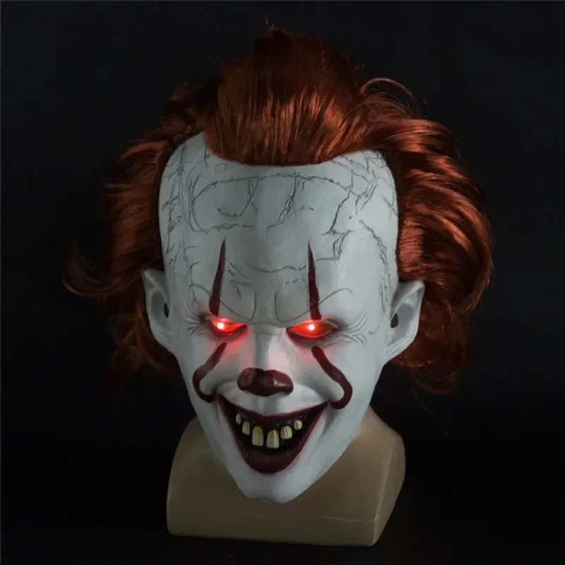 Horror Movies Clown Cosplay Costumes Full Set Tops Mask Uniform Suits for Men Adult Halloween Carnival Party Clothes Roleplay