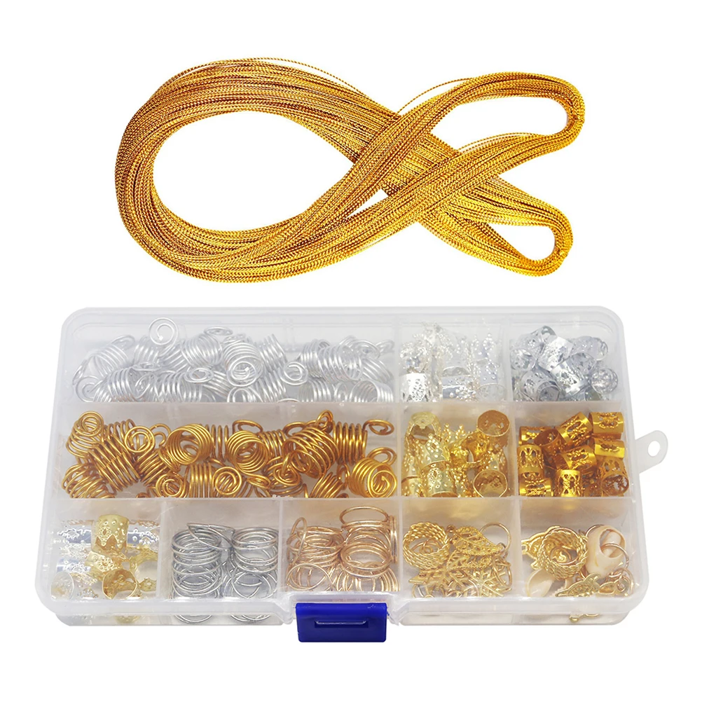 

Hair Cuffs Beads Rings for Braids Accessories Dreadlock Jewels Hair Charms Zinc Alloy Polyester Styling Hairpins