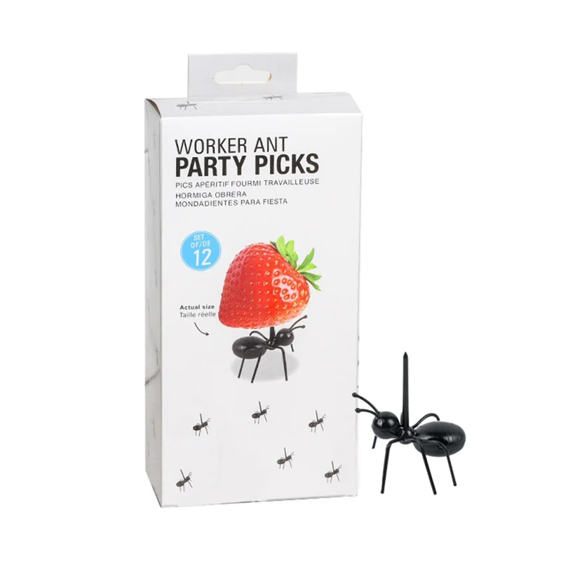 120 Pack Ant Food Fruit Decoration Forks Ant Shaped Forks Snack Cake Dessert Home Kitchen