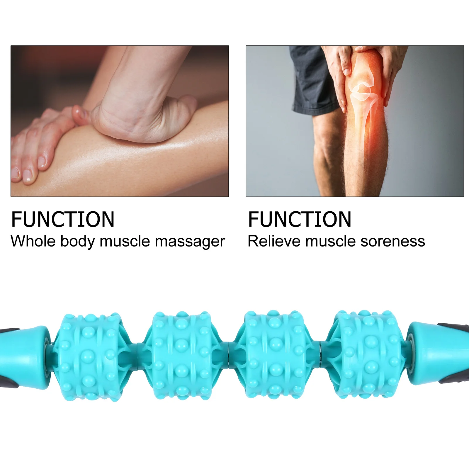 

Мышечный валик, многофункциональный массажер всего тела, облегчение боли в глубоких тканей, роликовый валик для спины, ног, восстановительный массажер