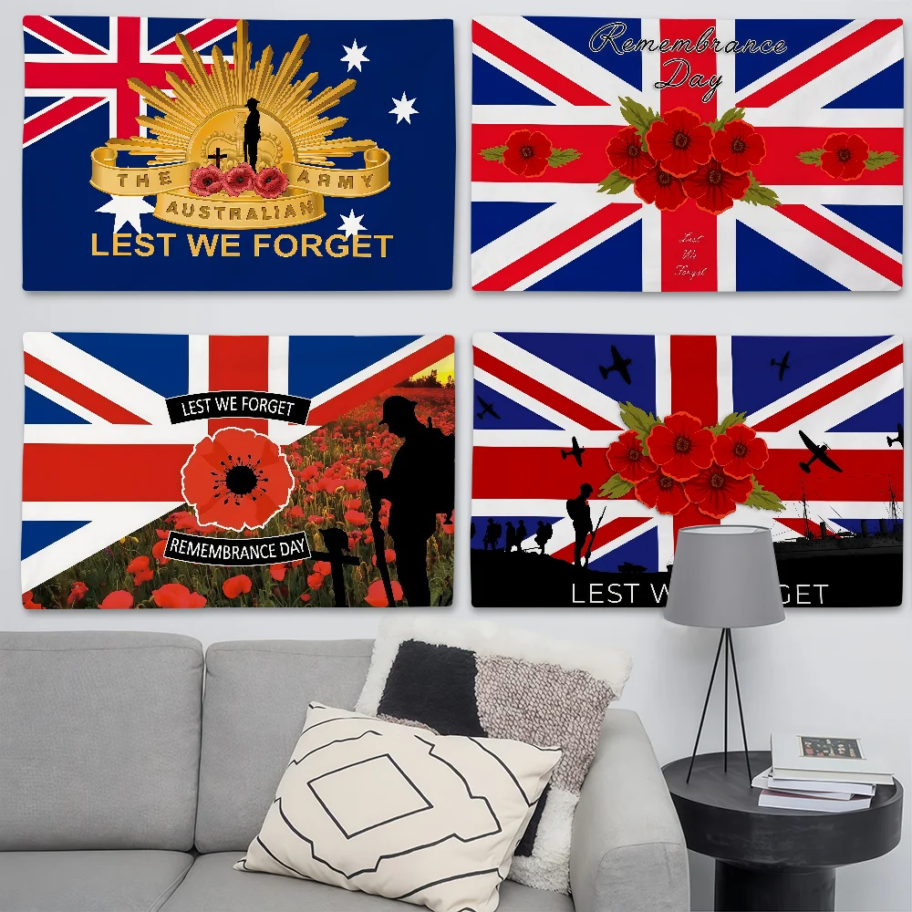 Bandeira da Austrália para que não se esquecamos dela, adequada para festas de aniversário, sala de estar, quarto e decorações de acampamento ao ar livre