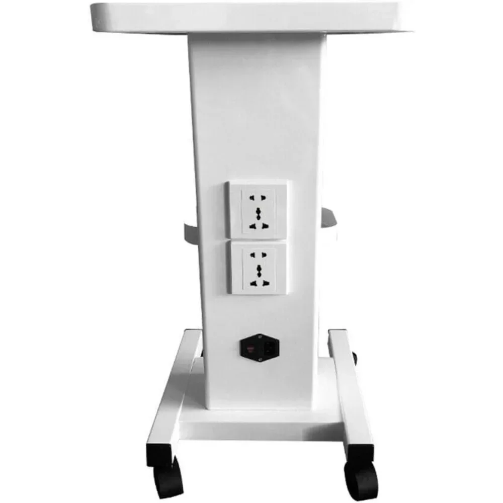 

Mobile Salon Trolley Stand Rolling Equipment Cart, White 3 Layers Salon Spa Roller Trolley Beauty Instrument Tray,Load 99lbs