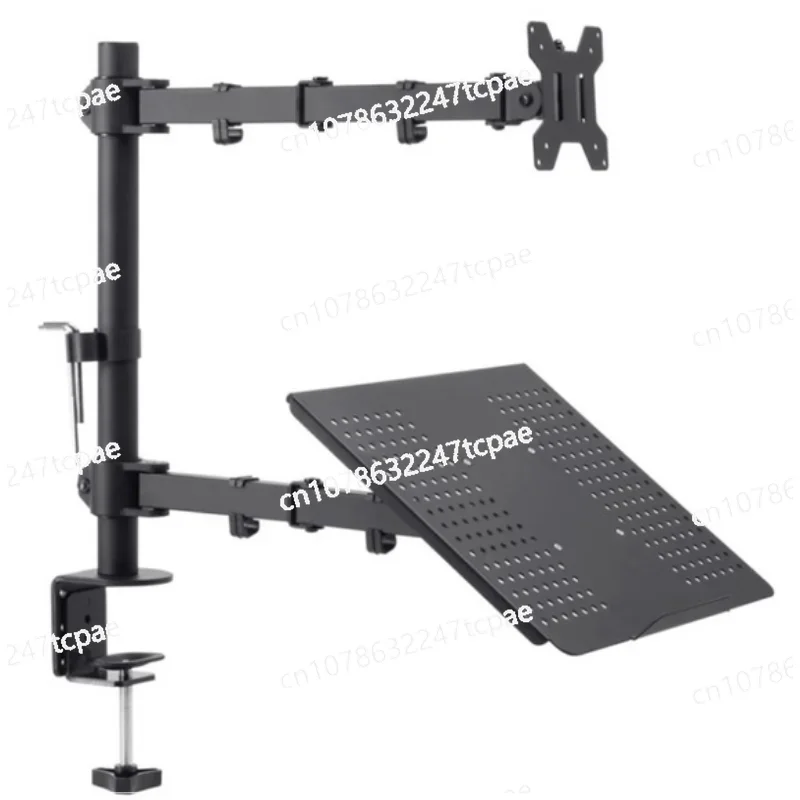 Aluminum alloy single-arm monitor bracket 10kg 32-inch air pressure arm single-screen computer bracket telescopic