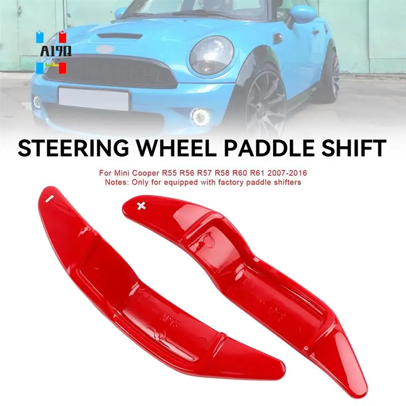 A19Q-Car Steering Wheel Paddle Extension Shift Cover For BMW Mini Cooper R55 R56 R58 R60 R61 2007-2016 Accessories