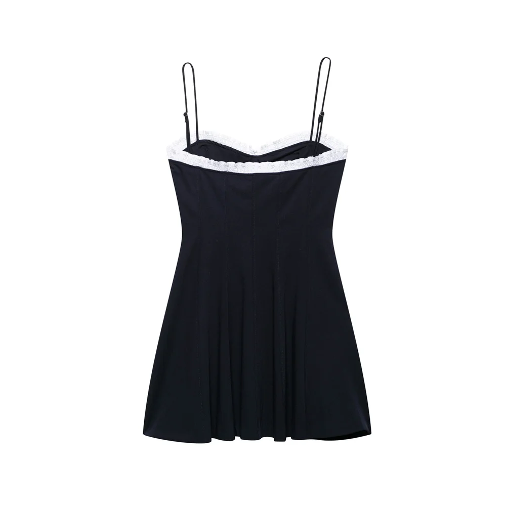 Temperamento feminino fino ajuste arco em camadas vestido camisola decorativa, verão novo vestido sem mangas de um pescoço