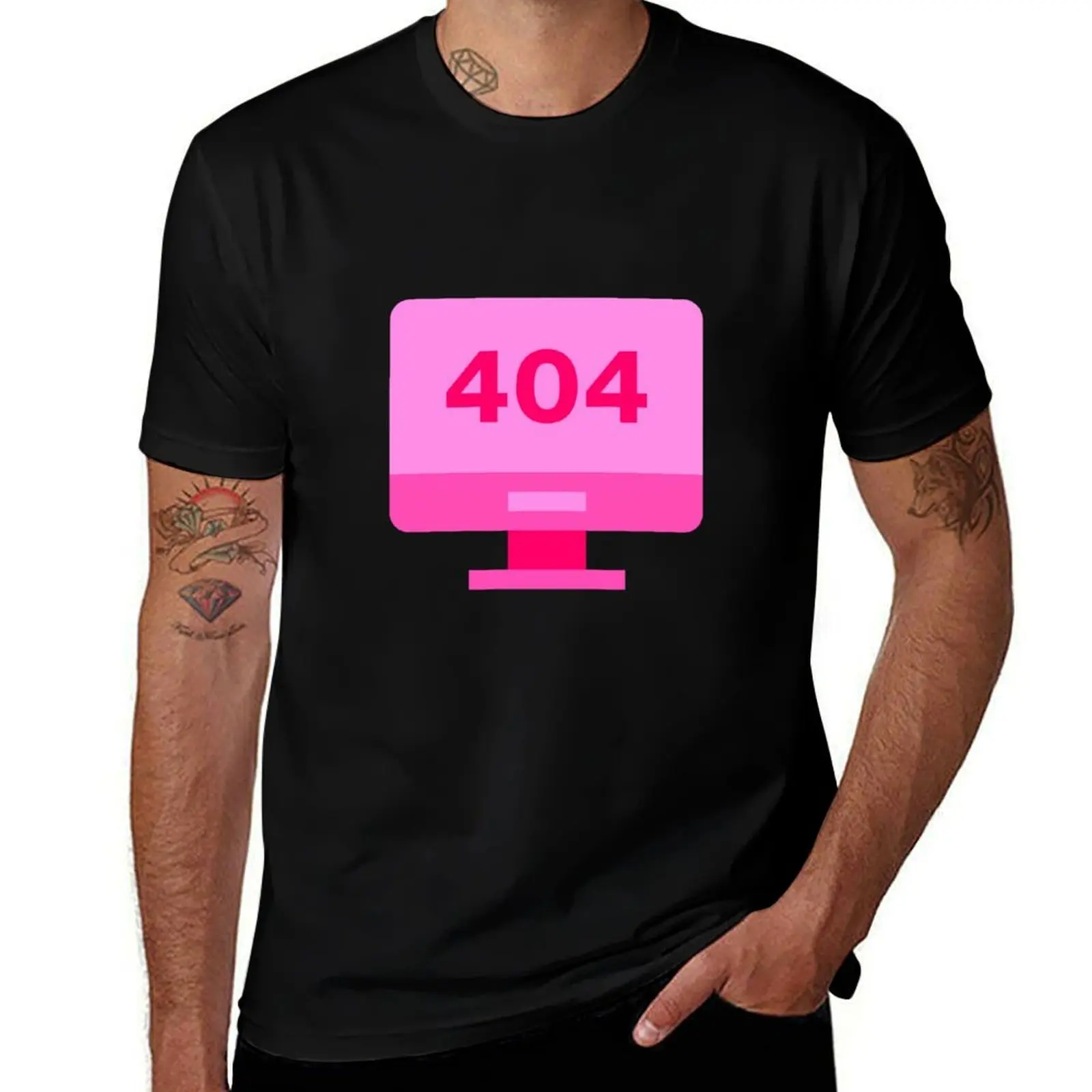 

404 Error – Lost in Cyberspace Funny tech t-shirt T-Shirt anime clothes quick drying shirts graphic t shirts for men pack