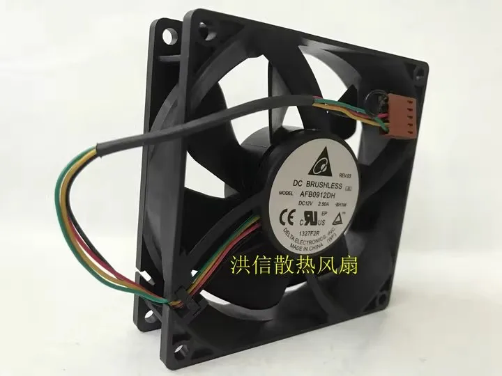 Gratis verzending originele 9025 AFB0912DH DC12V 2.50A 9 cm 9 CM hoog luchtvolume koelventilator