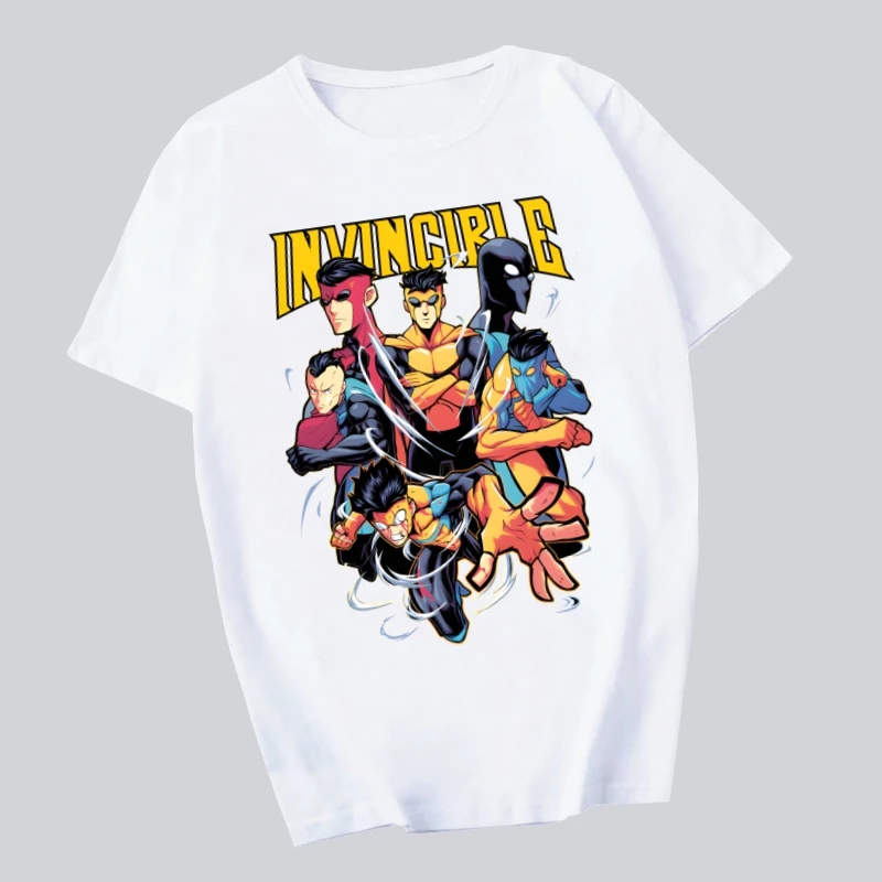

Invincible Mark Grayson Hero Harajuku Man T Shirts Tees Shirt Tops Design Short-Sleeved Aesthetic Anime T Shirt