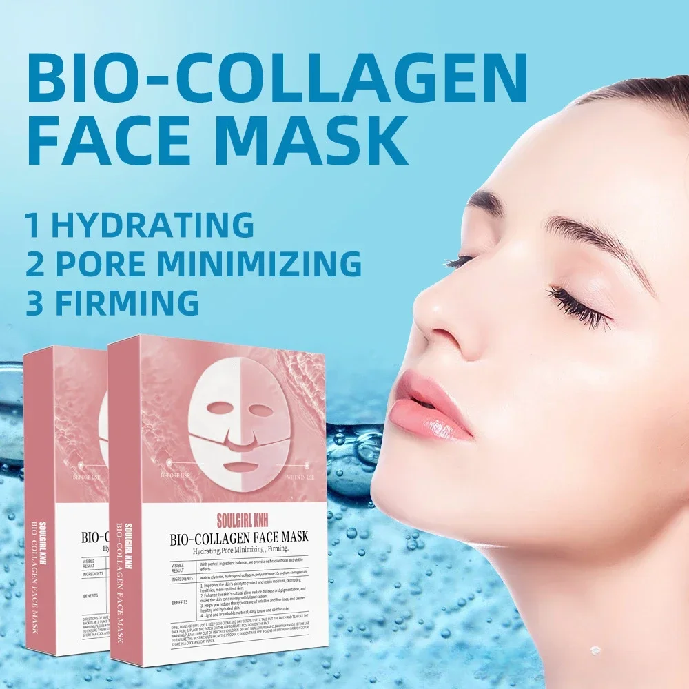 White Translucent Collagen Layered Mask Dissolvable Ice Mask