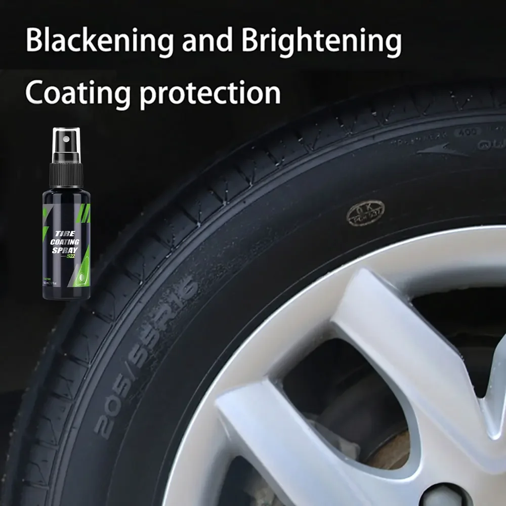 S22 Black Car Tire Blackening Revestimento cerâmico Spray Líquido Agente de Recondicionamento Auto Acessórios De Lavagem Pulverização Cera Limpo