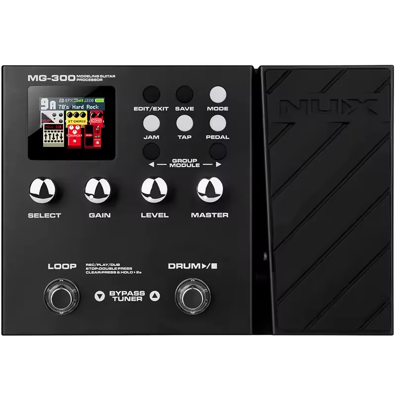 Nux Mg300 Modeling Multi-effects Pedals Guitar Processor Electric Guitar Effects Pedal Multi Effect for Metal Knob 6