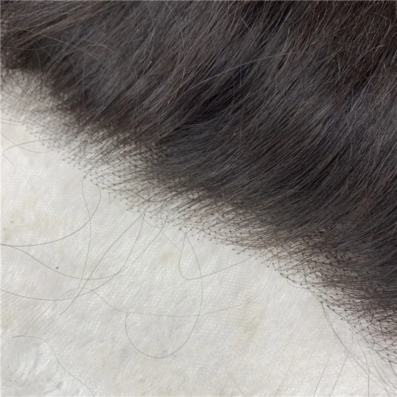 ストレート人毛 13x4 レース前頭事前摘み取り済み 150% 密度フルエンドナチュラルカラーブラジルバージンヘア 8-18 インチ