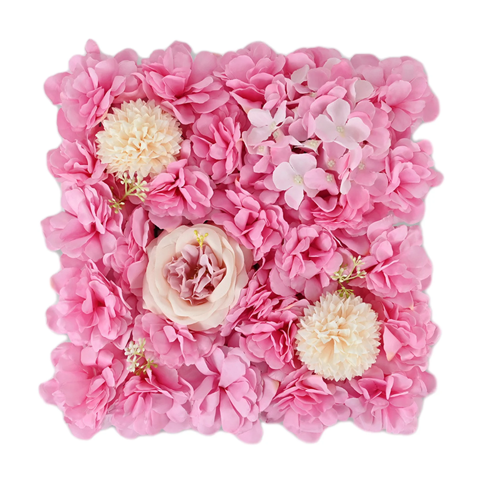 

1pc Artificial Flowers Wall Panel 3D Flower Backdrop Faux Roses For Wall Party Wedding Bridal Shower Outdoor Decoration