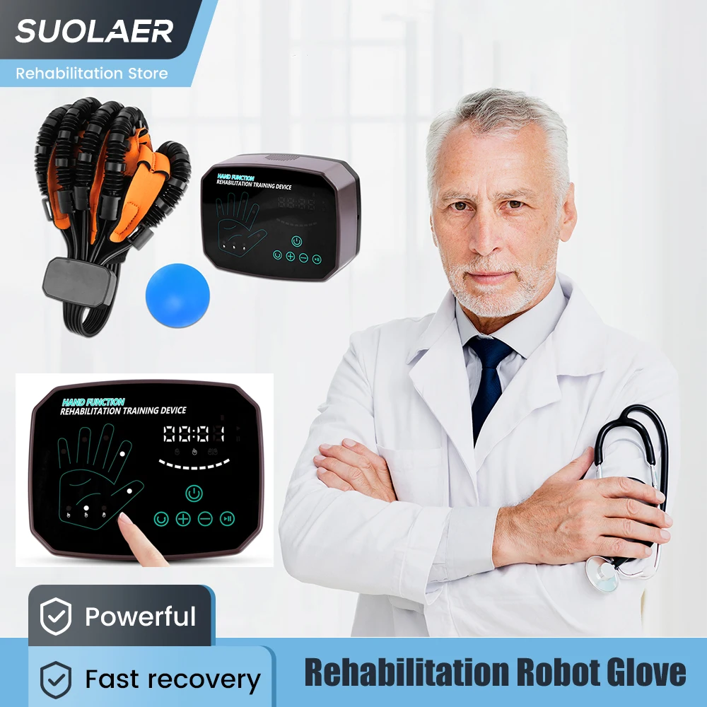 

Stroke Hemiplegia Equipment Rehabilitation Robot Gloves Finger and Hand Function Recovery Training Device for Patients Therapy