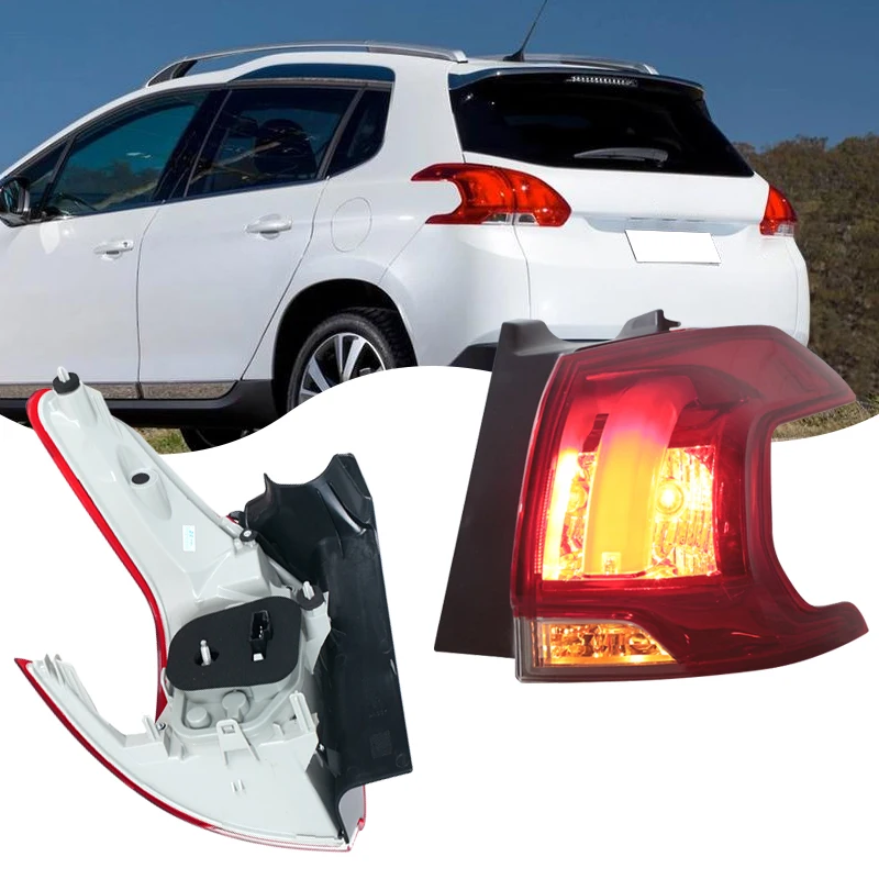 

Для Peugeot 2008 2013 2014 2015 2016 задний бампер автомобиля противотуманный фонарь задний фонарь стоп-сигнал сигнальная лампа в сборе 9678074280