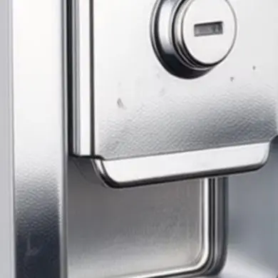 GS-7W Cabinet Door Lock Panel with Central Round Cylinder for Compatibility with Standard Industrial Panel Cutout Dimensions