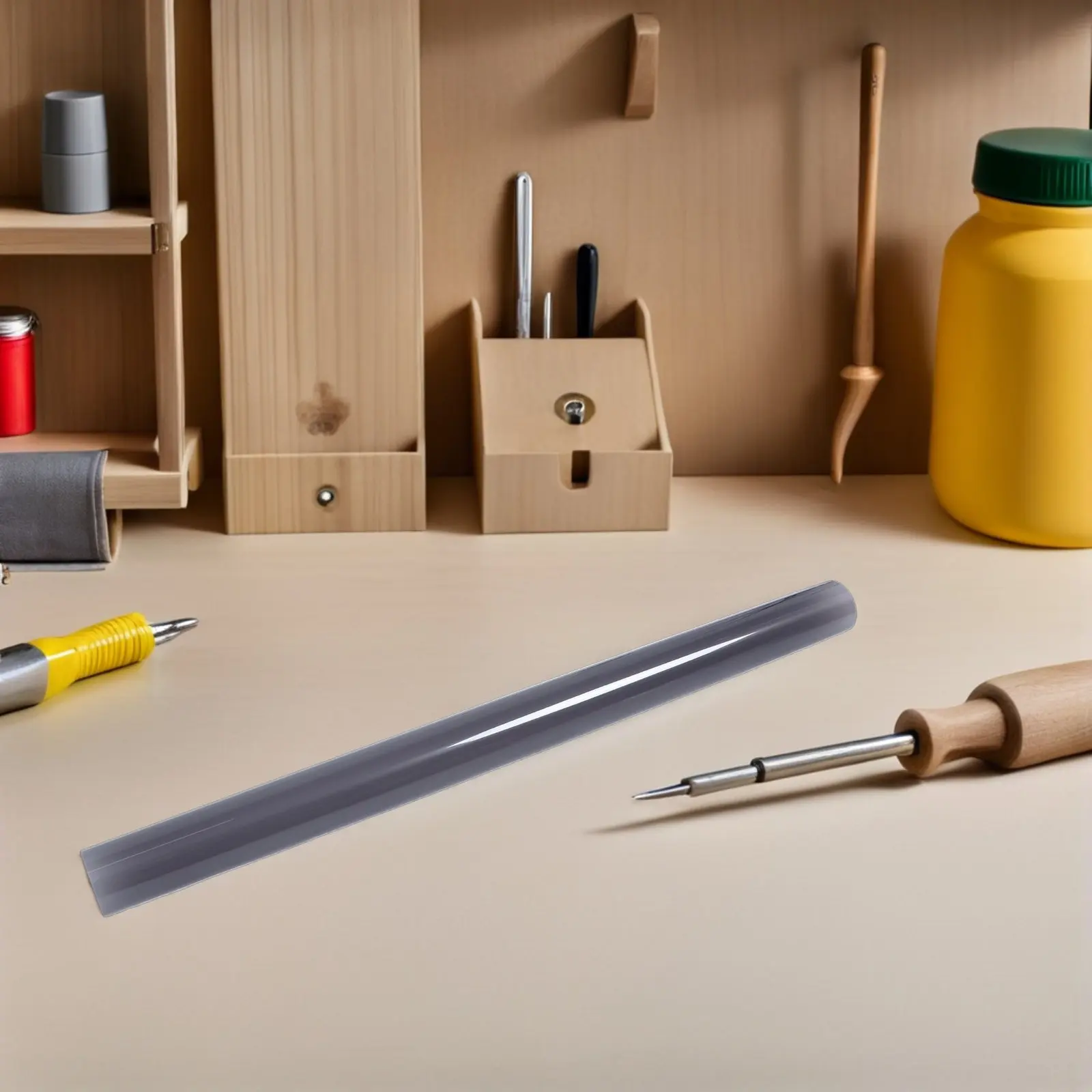 

Explosionproof Ceiling Tube Light Shade Frosted Acrylic Pendant Lamp Cover Anti-Glare Hanging Lamp Shade for Warehouse Workshop