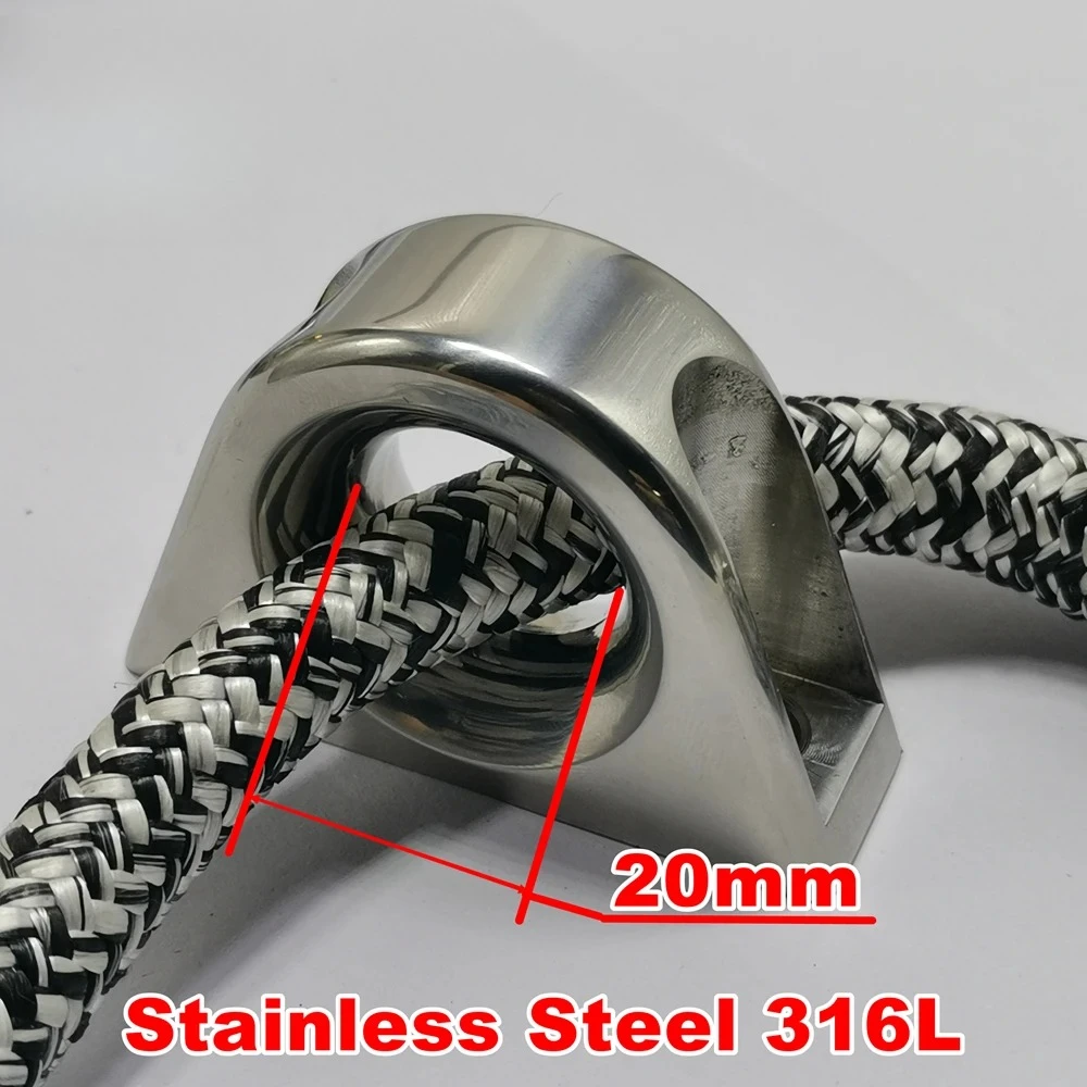 R20.20S R20.20 deck rings Deck Fairlead Organizers Aluminum stainless steel 316L hole 20mm for sailboat low friction sailing