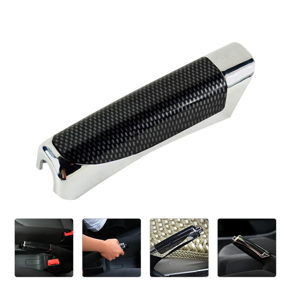 

1pc Cover Auto Case Car Accessories Decorative Car Brake Protector Shifter Handle Cover Durable Plastic