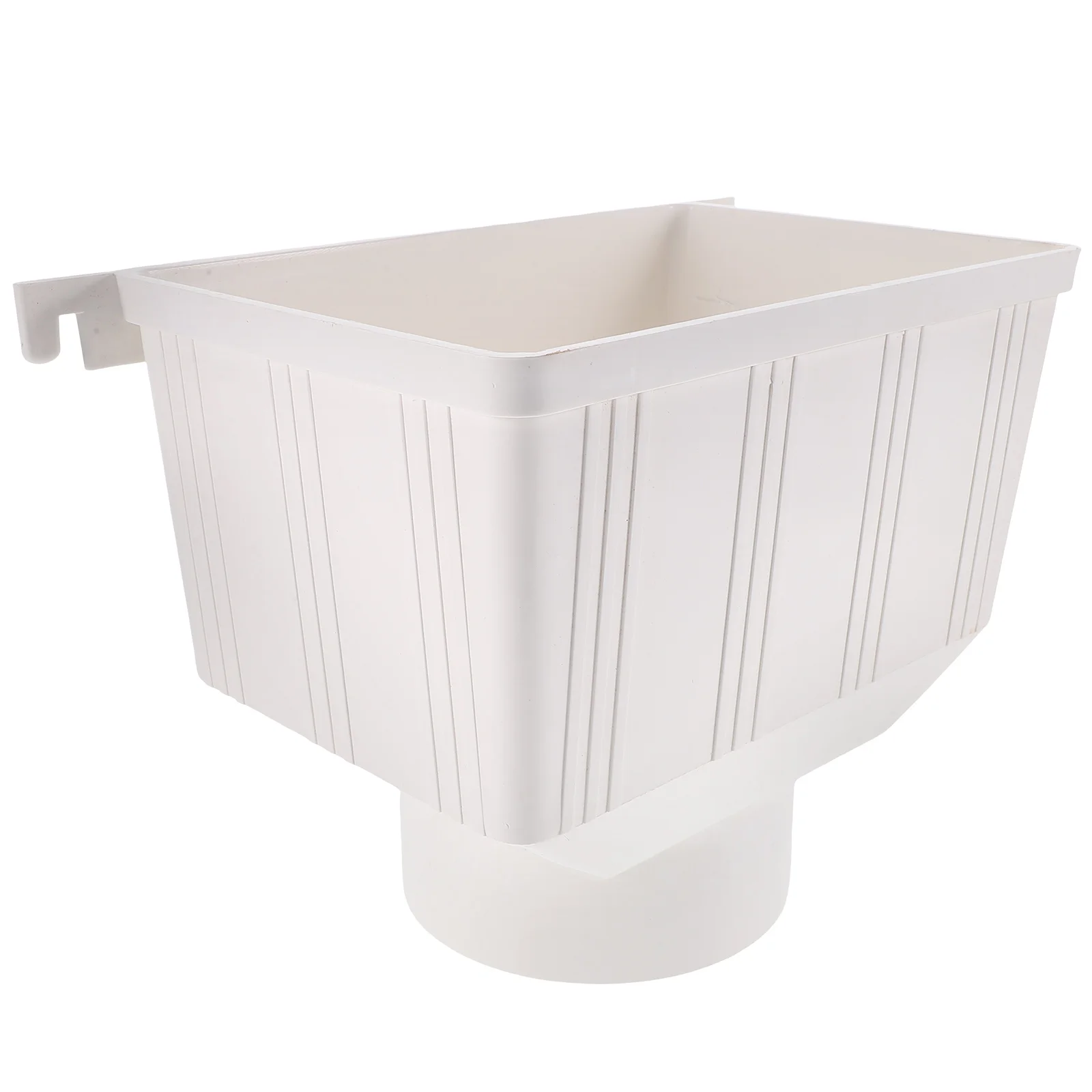 

Eaves Rainwater PVC Drainage Pipe Accessories Sewer Funnel Bucket Downspout Diverter Gutter Train Barrel Tool