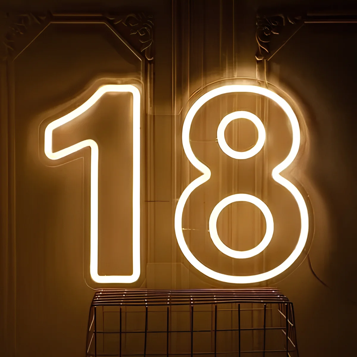 

Personalized Digital USB Powered LED Neon Sign, Multi Colors Push Button Control, Ideal for Home Decor