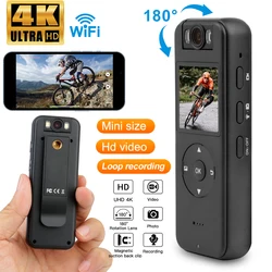 4K Ultra HD Camera WiFi Portable Mini Video Recorder Outdoor Sports Recorder Infrared Night Vision Law Enforcement Recorder