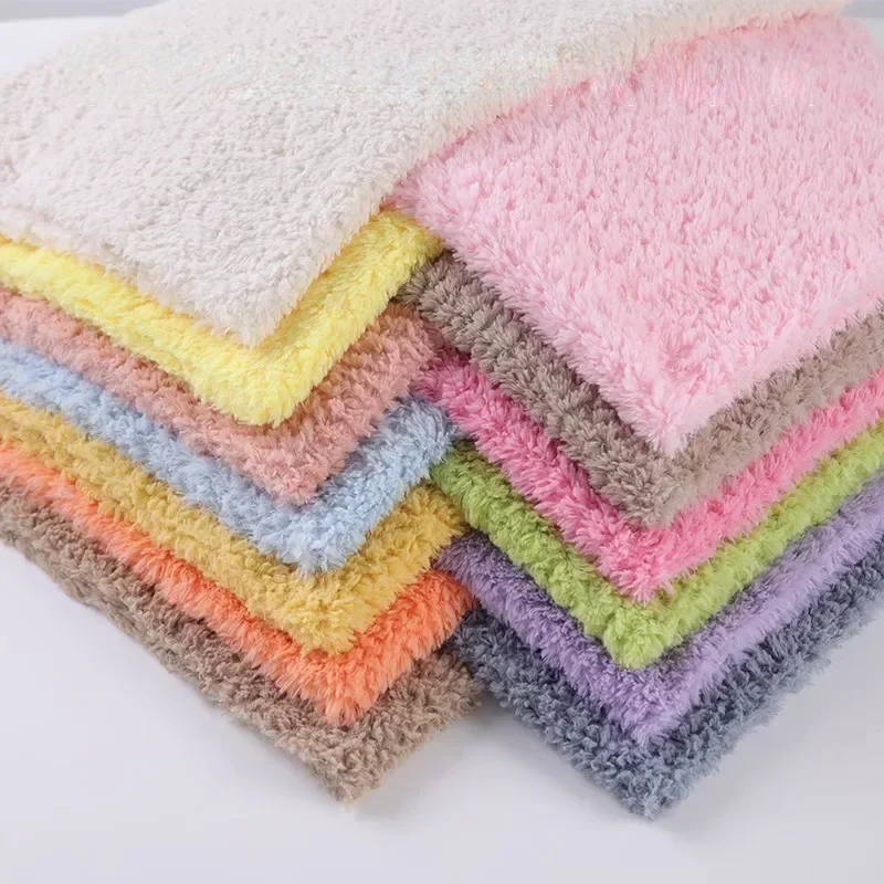 High Quality Stretch Fur Fabric Faux By Meter for Clothing Coats Decoration Sewing Plain Artificial Plush Cloth Soft Comfortable