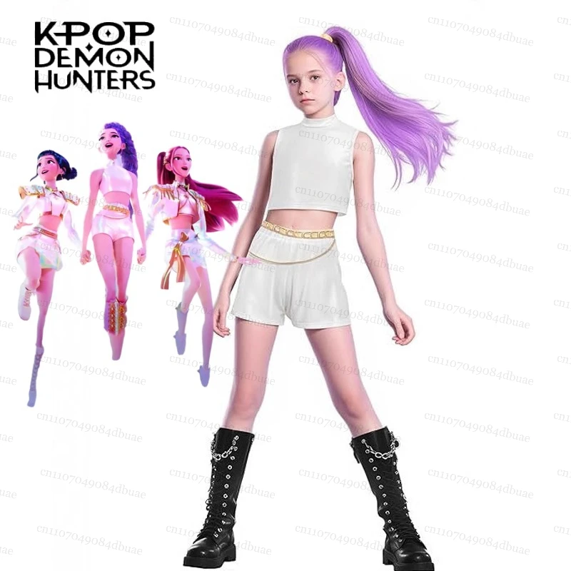 

KPOP Demon Costume Cute Stage Anime Cosplay for Girls Pop Singer Halloween Party Performance Outfit