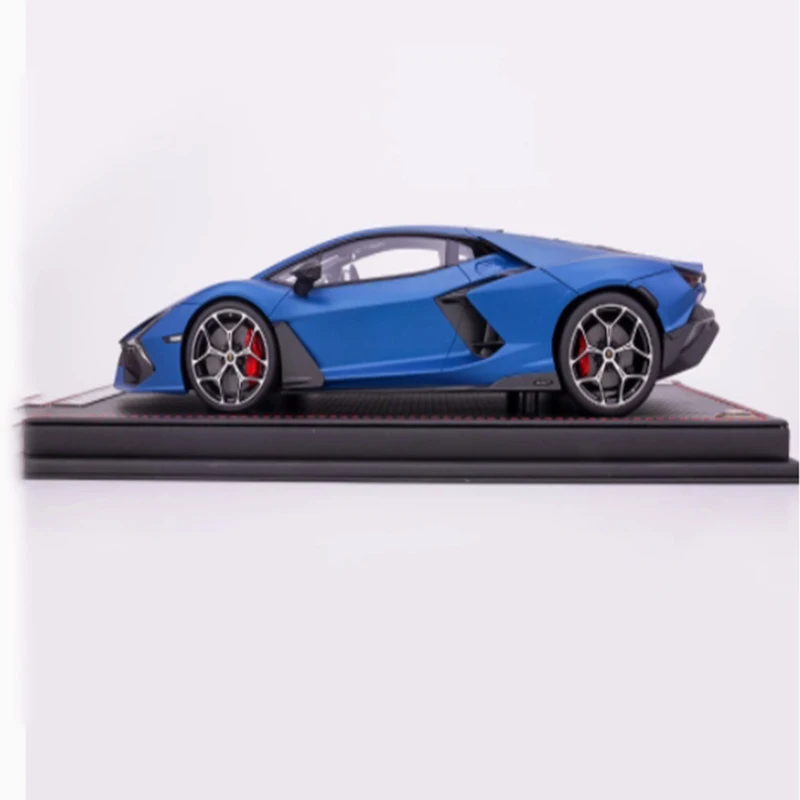 1:18 Scale Simulation Matte Blue Hardtop Supercar Sedan Toy Car Model High-End Collection Display Gift Toy Static Decoration