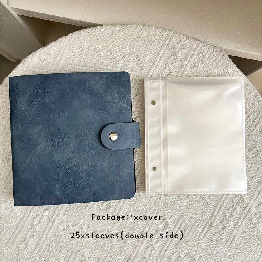 1 Set Loseblatt-Sammelbuch, PU-Samenbeutel mit 50 Taschen, quadratisch, 2 Löcher, Binder, Pflanzensamen, Aufbewahrung, Umschläge, Organizer, Halter – Detail 5