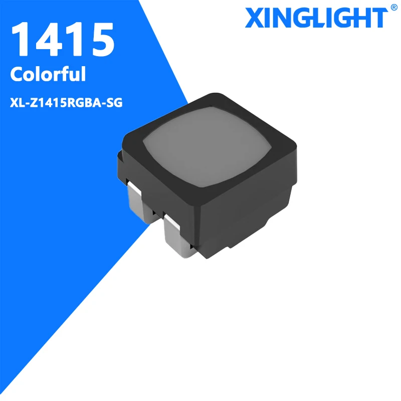 XINGLIGHT 100 Uds LED Bead 1415 5V alto brillo colorido negro mate paquete diodo XL-Z1415RGBA-SG montaje en superficie