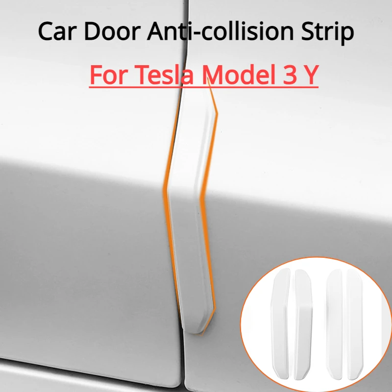 

Car Door Edge Anti-collision Strip for Tesla Model 3 Y ABS Anti Scratch Protection Patches Decoration Modification Accessories